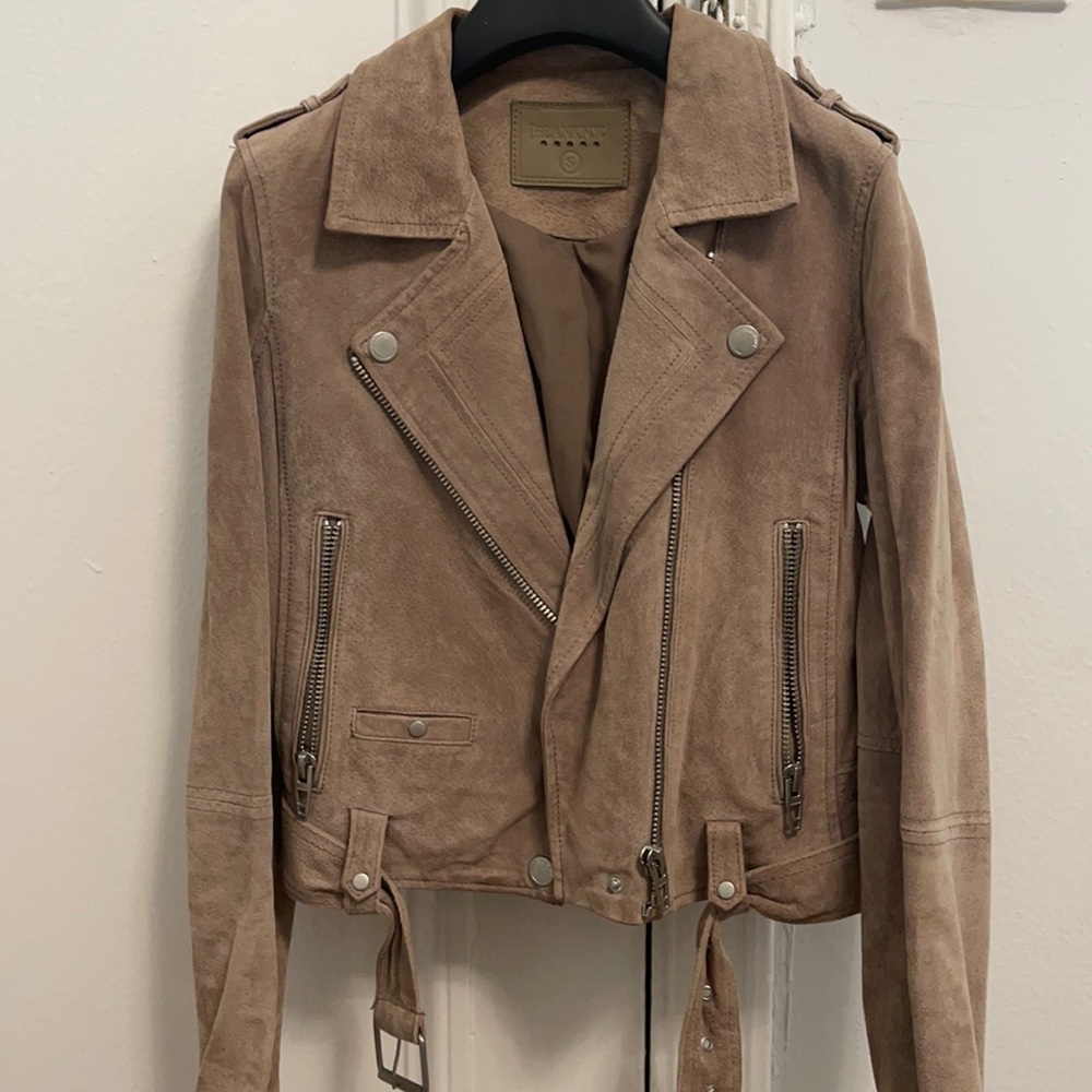 BLANKNYC suede moto jacket